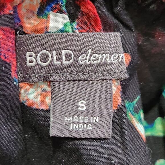 Bold Element Skirt Women Small Lightweight High Low Tropical Ruffle Skirt  B9 - Picture 7 of 10